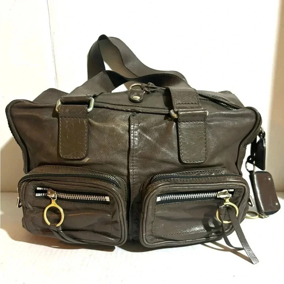 Chloe dark gray leather shoulder handbag - Picture 2 of 13